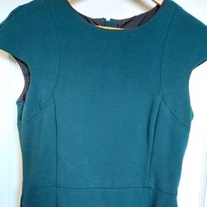 Zara Cap Sleeve Midi Sheath Dress